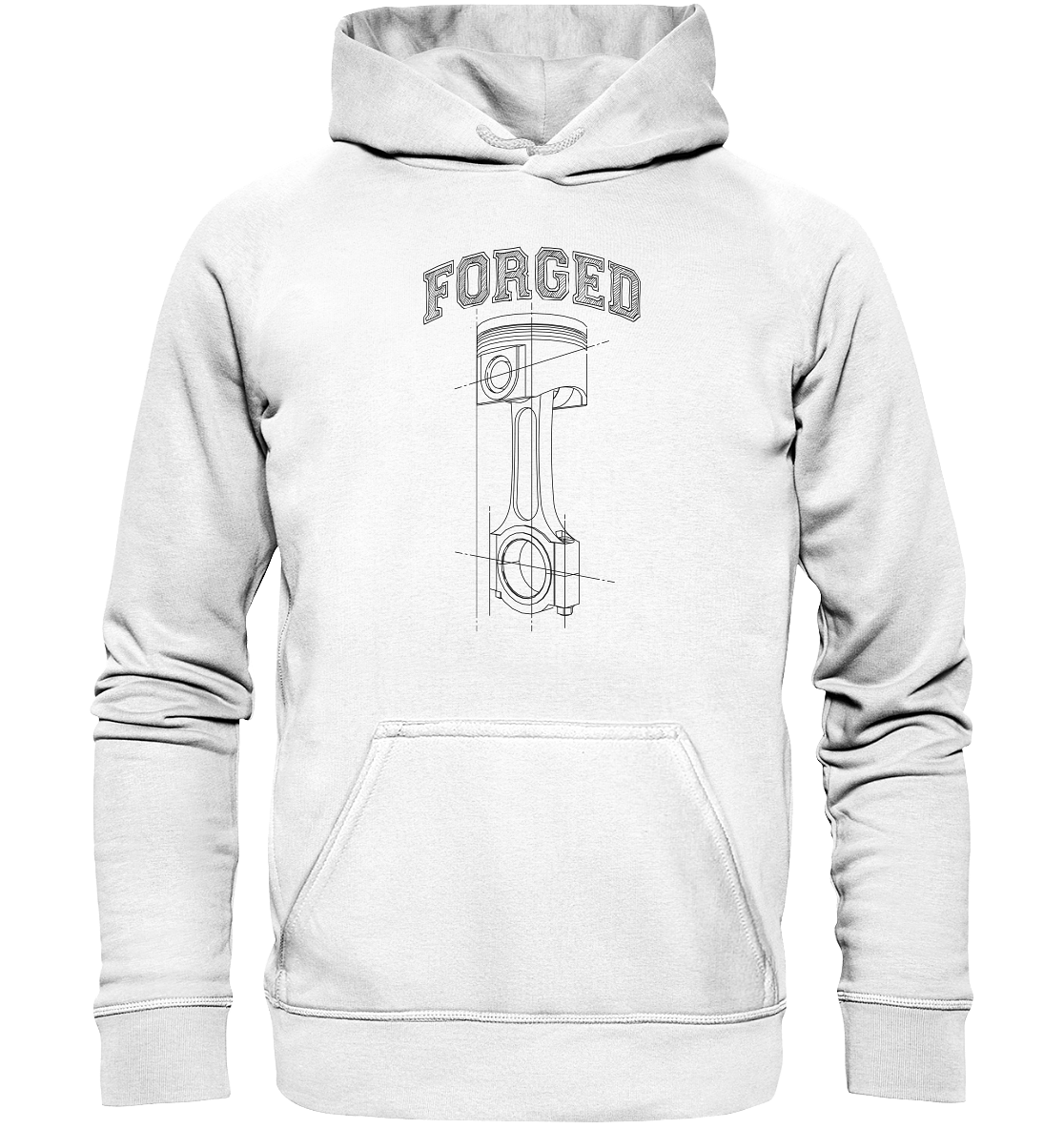 Kolben dunkel - Basic Unisex Hoodie - MotoMerch.de