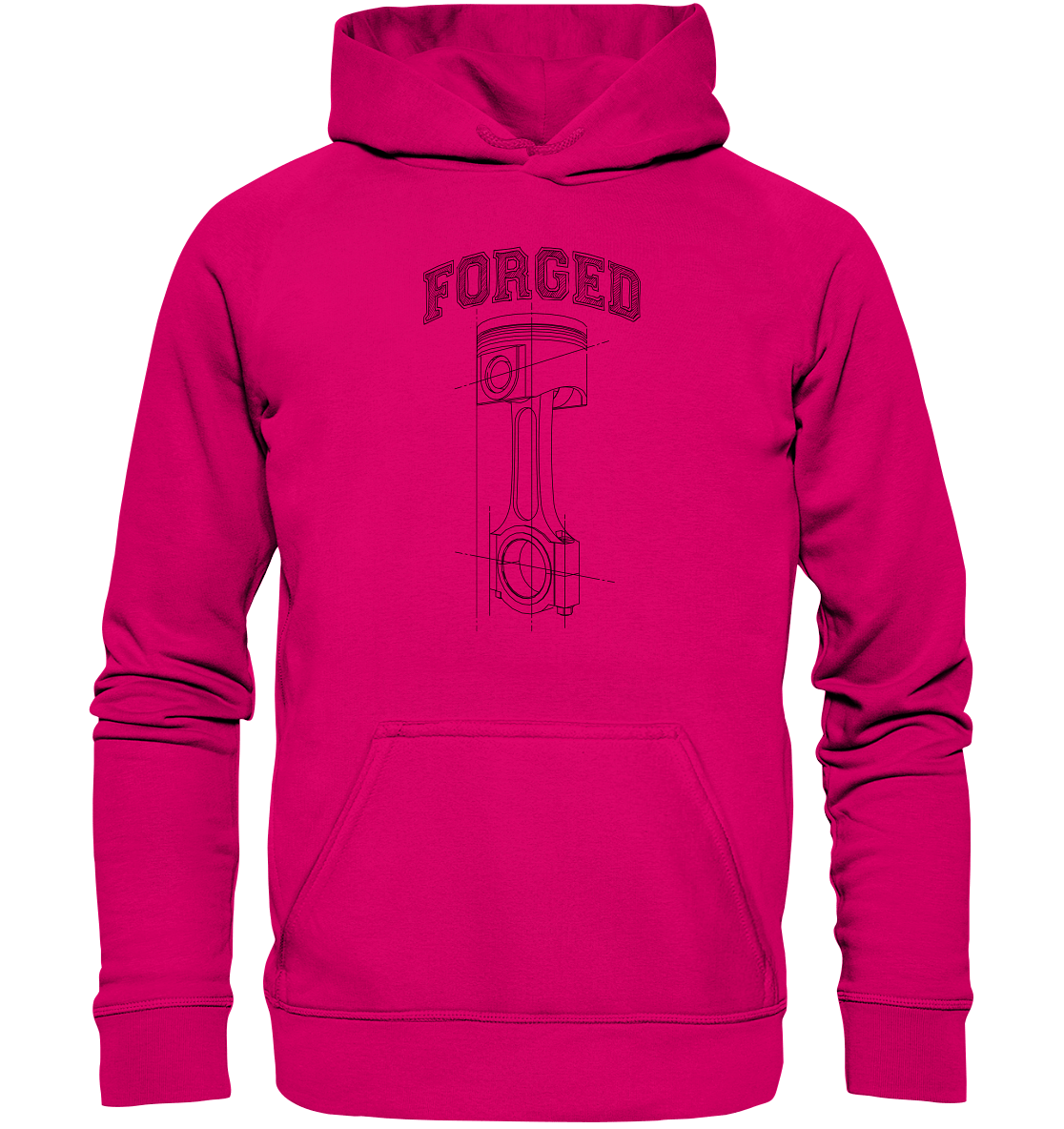 Kolben dunkel - Basic Unisex Hoodie - MotoMerch.de