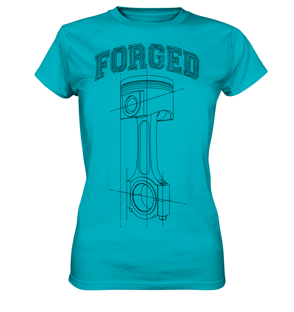Kolben dunkel - Ladies Premium Shirt - MotoMerch.de