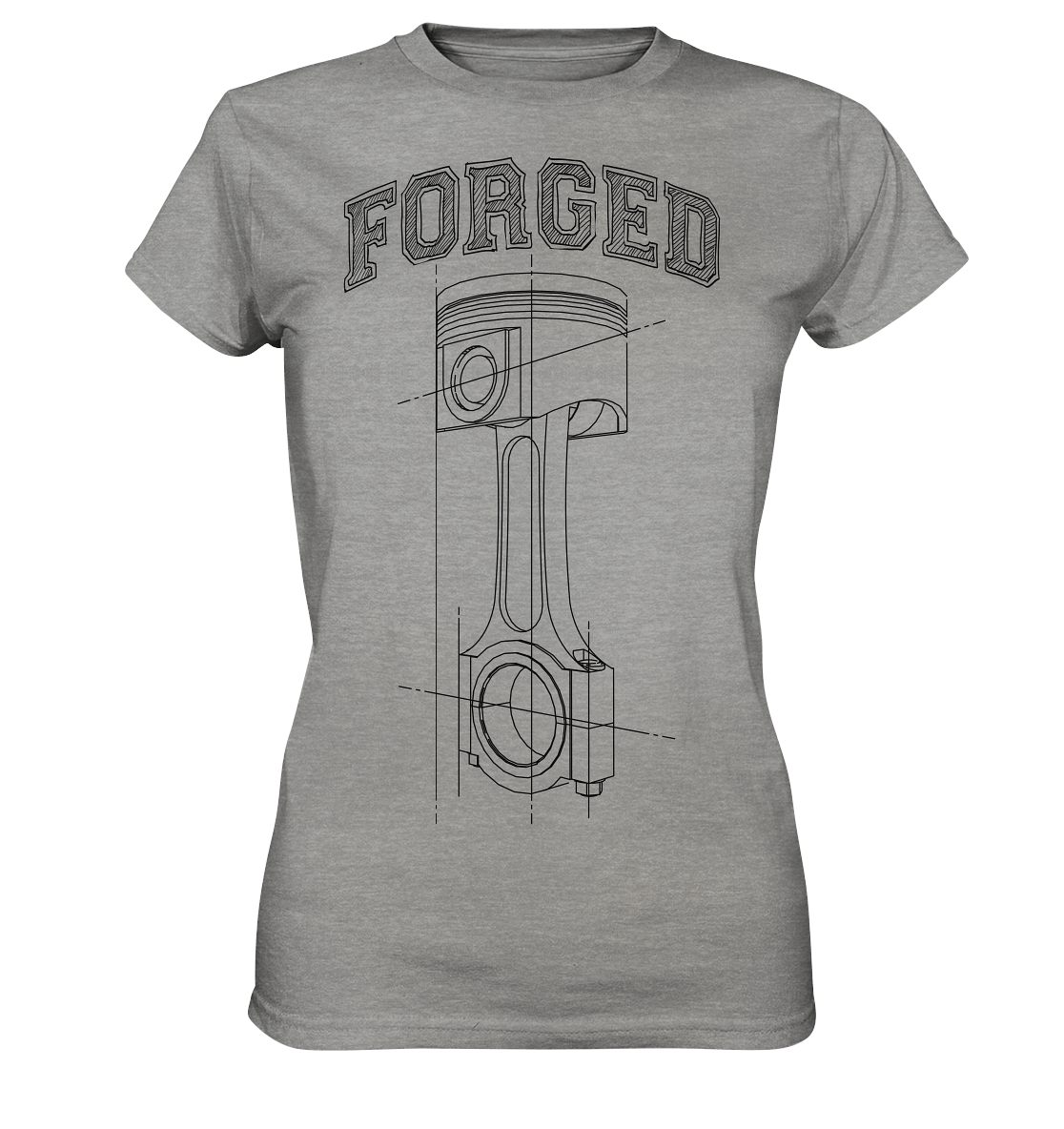 Kolben dunkel - Ladies Premium Shirt - MotoMerch.de