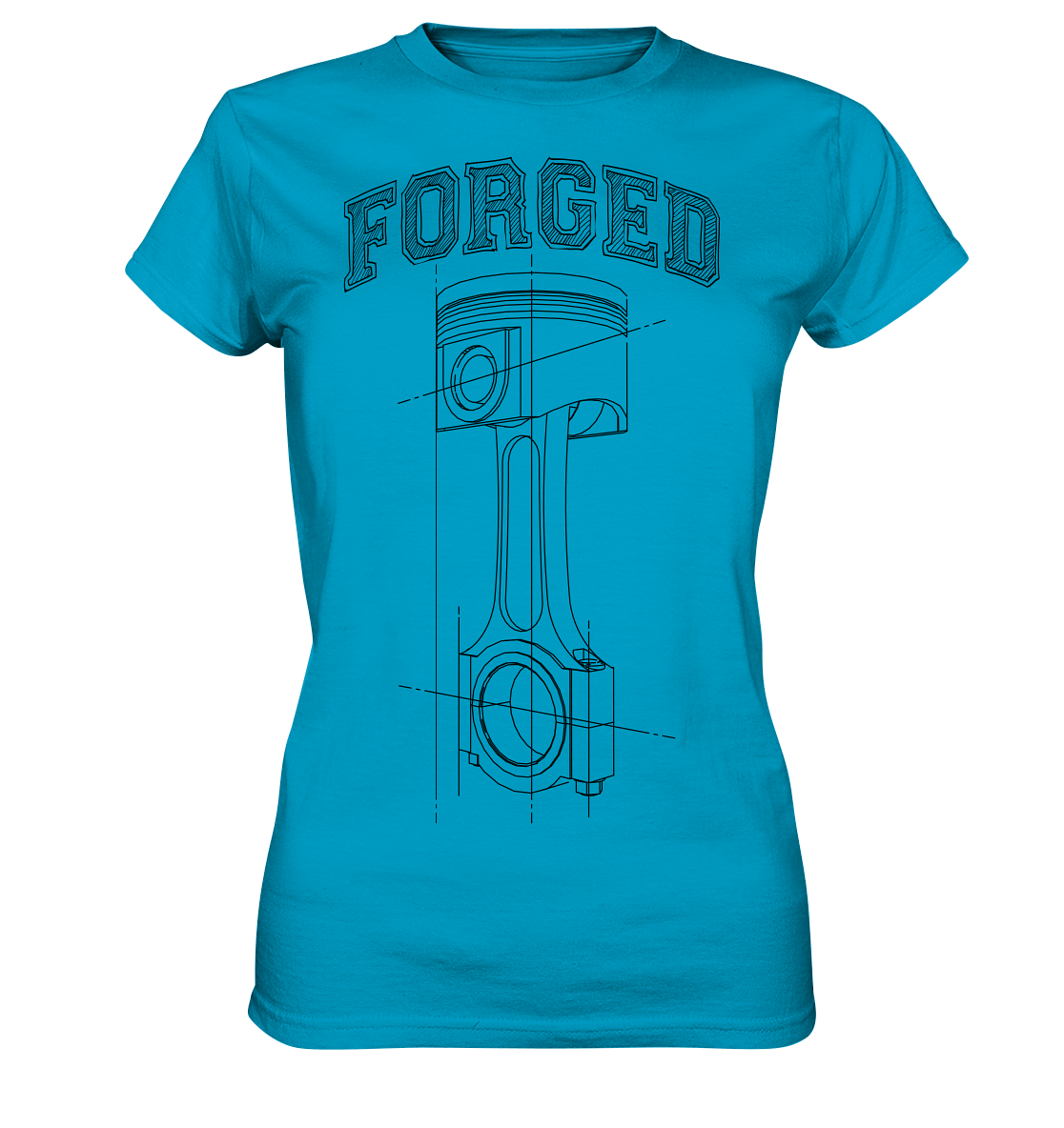 Kolben dunkel - Ladies Premium Shirt - MotoMerch.de