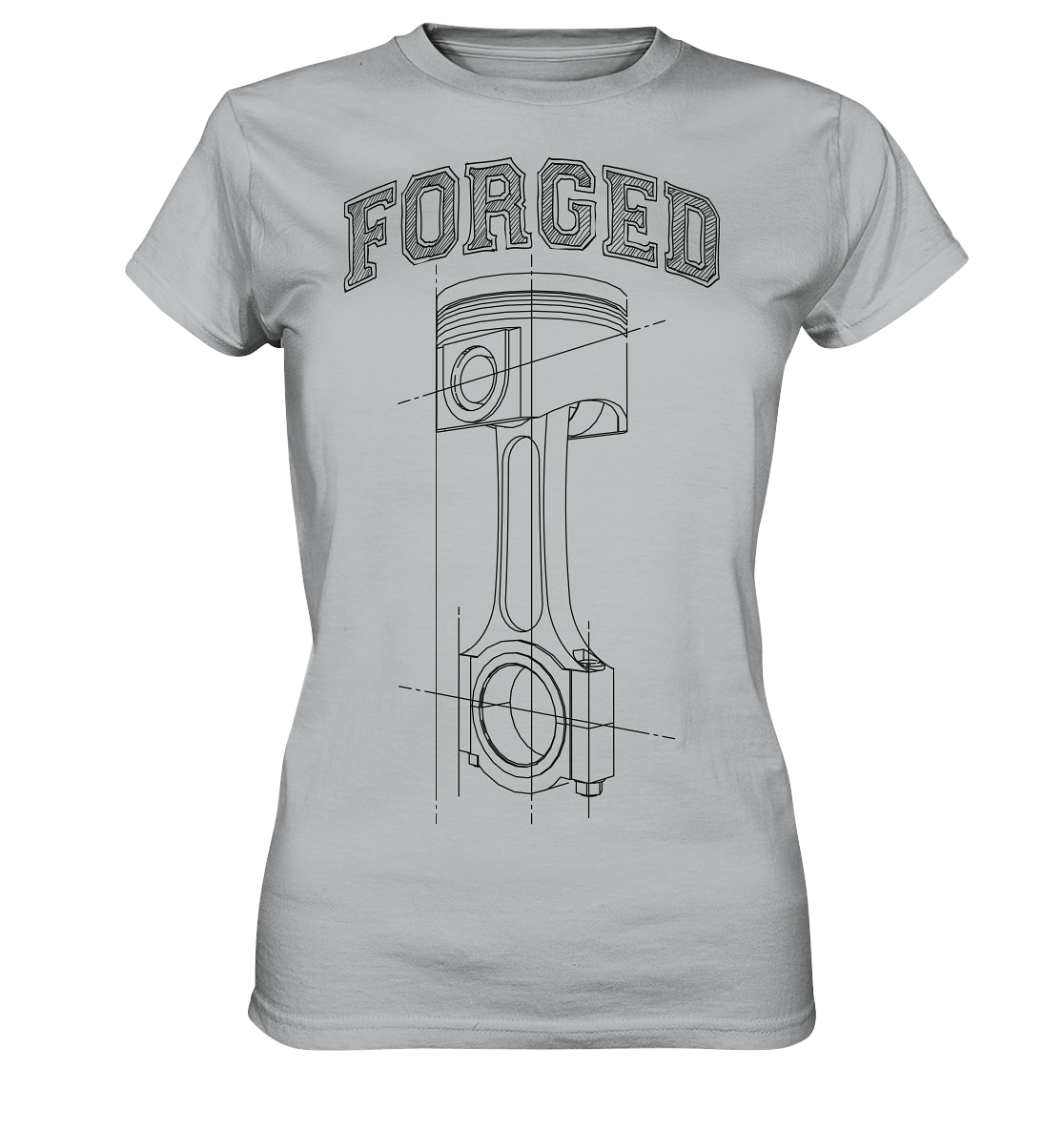 Kolben dunkel - Ladies Premium Shirt - MotoMerch.de