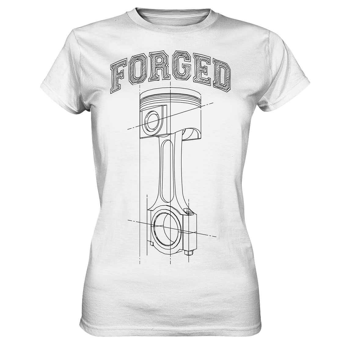 Kolben dunkel - Ladies Premium Shirt - MotoMerch.de