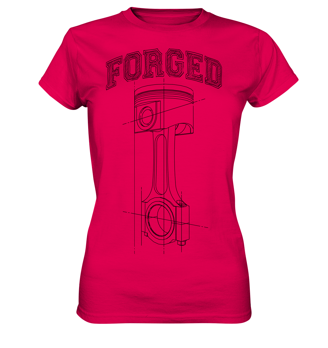 Kolben dunkel - Ladies Premium Shirt - MotoMerch.de
