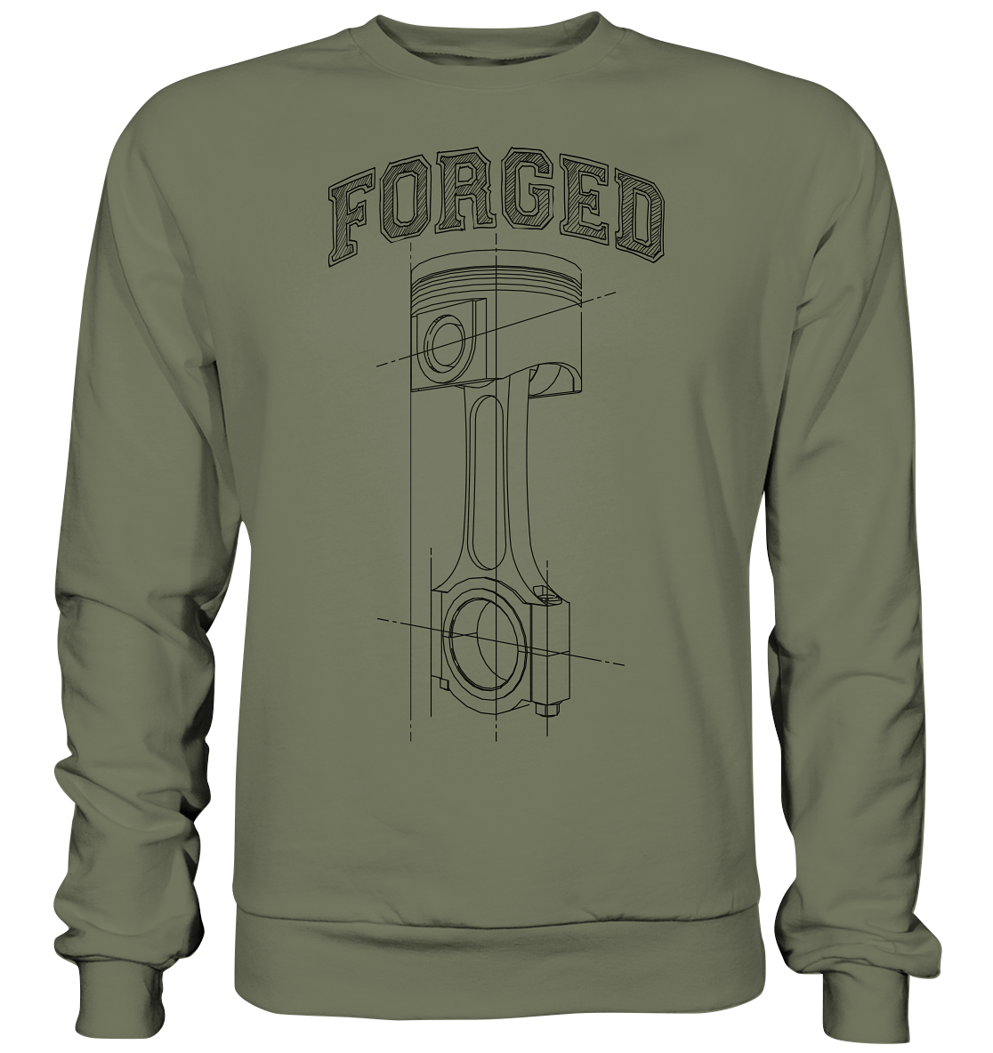 Kolben dunkel - Premium Sweatshirt - MotoMerch.de