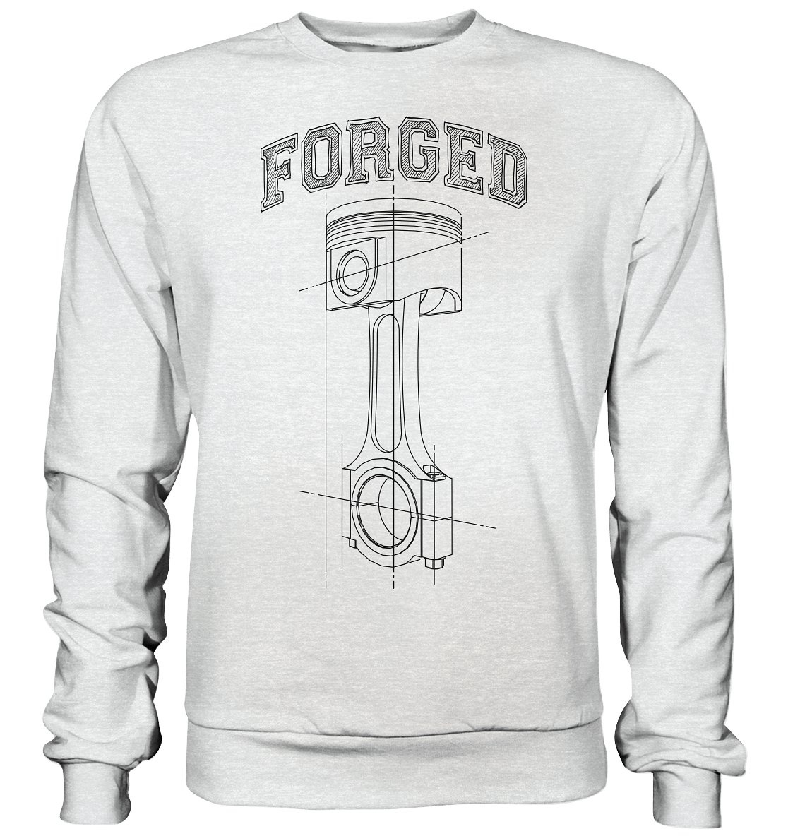 Kolben dunkel - Premium Sweatshirt - MotoMerch.de