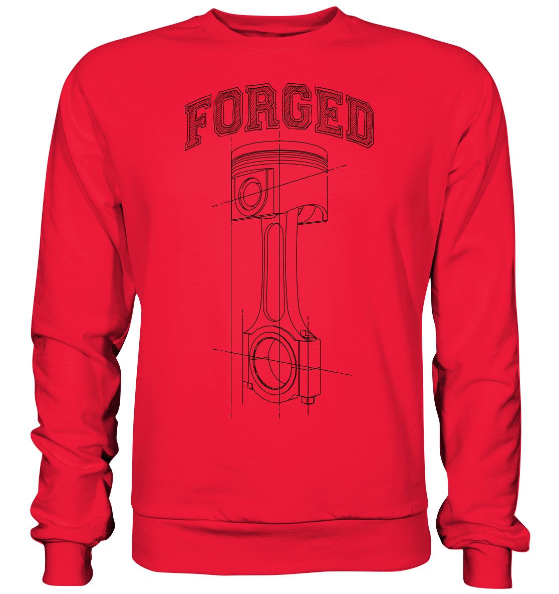 Kolben dunkel - Premium Sweatshirt - MotoMerch.de