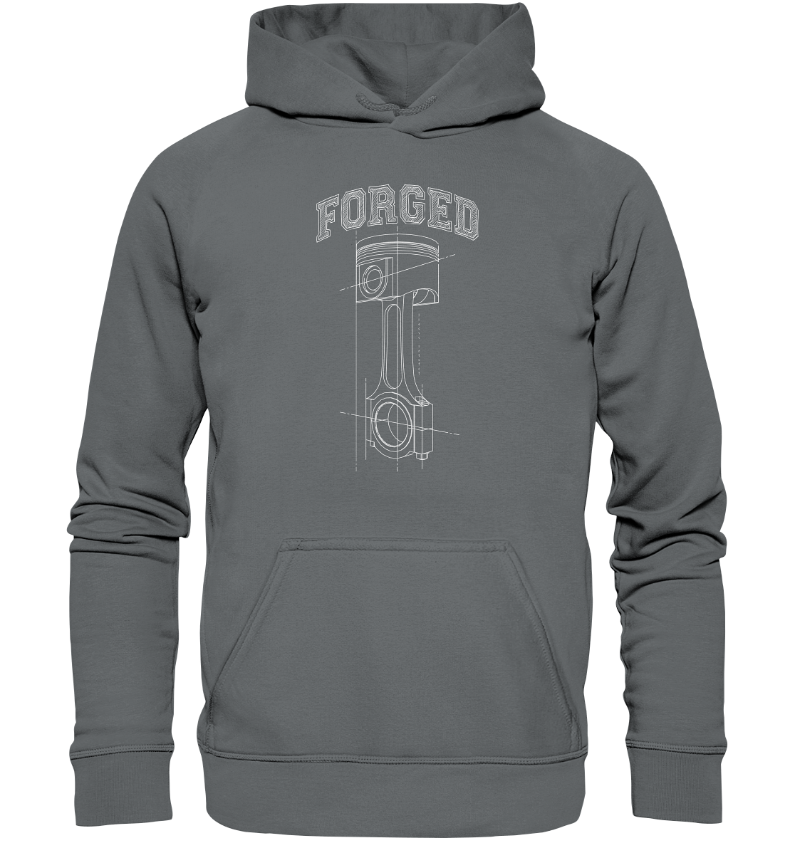 Kolben hell - Basic Unisex Hoodie - MotoMerch.de