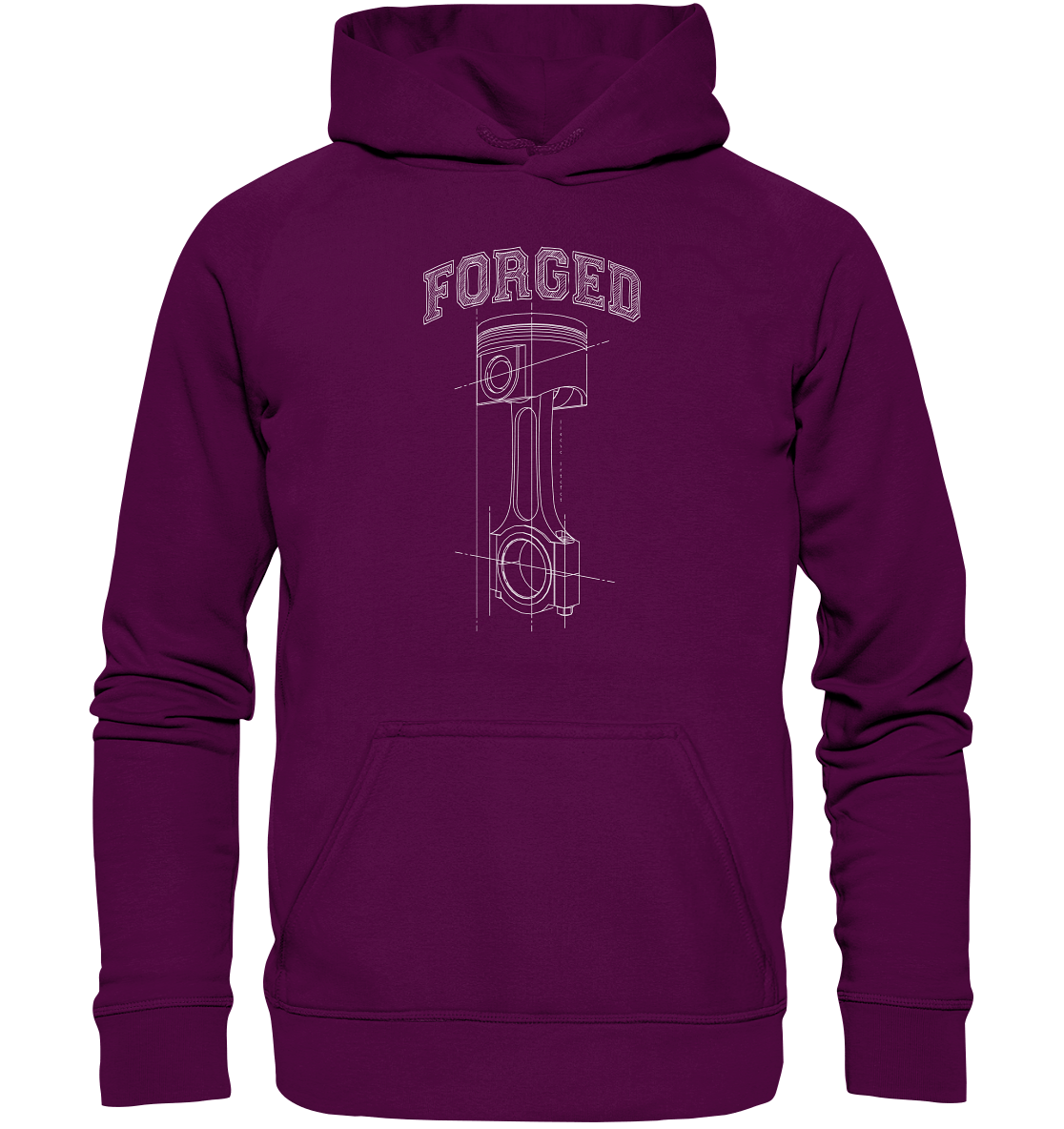 Kolben hell - Basic Unisex Hoodie - MotoMerch.de