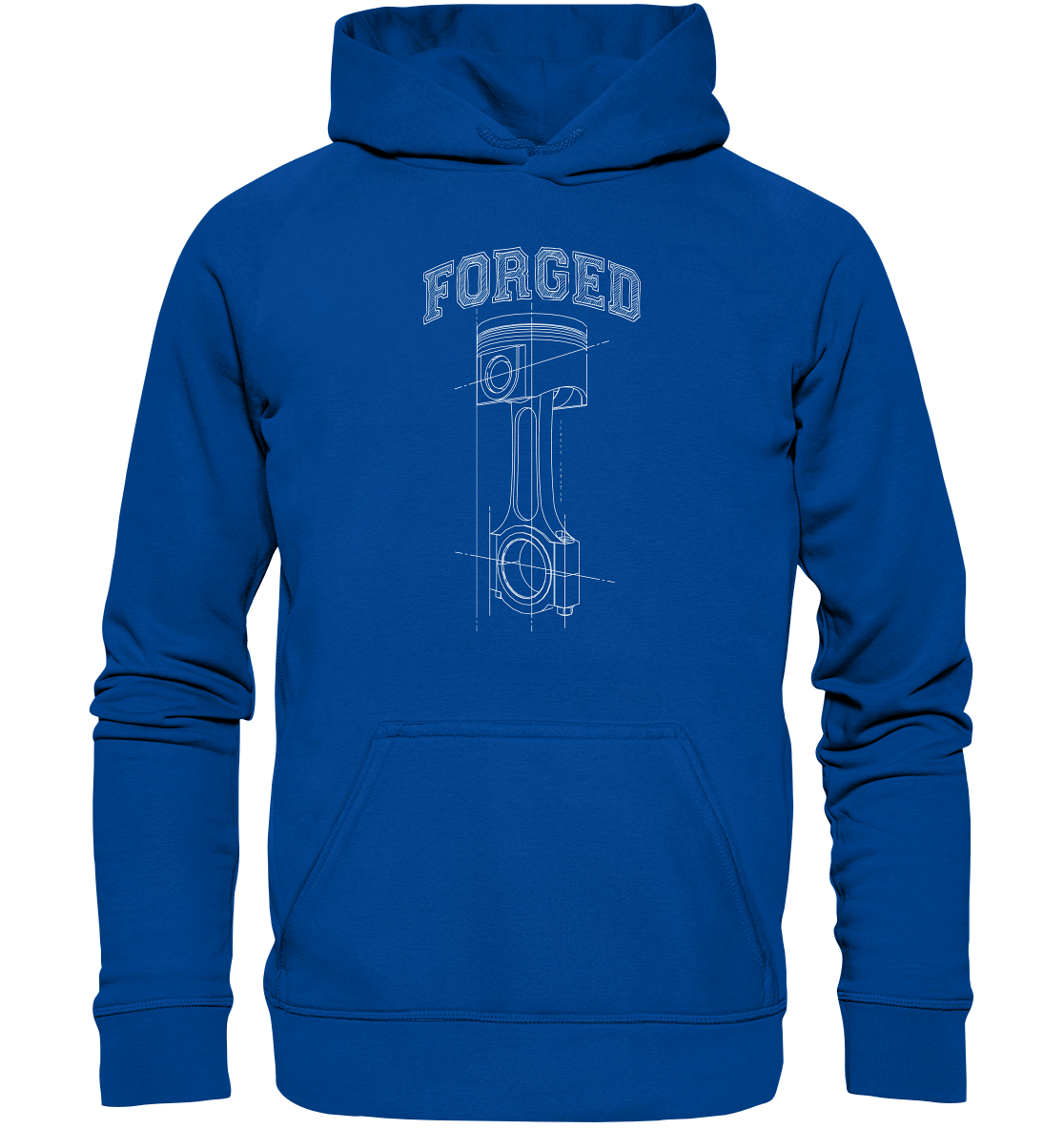 Kolben hell - Basic Unisex Hoodie - MotoMerch.de