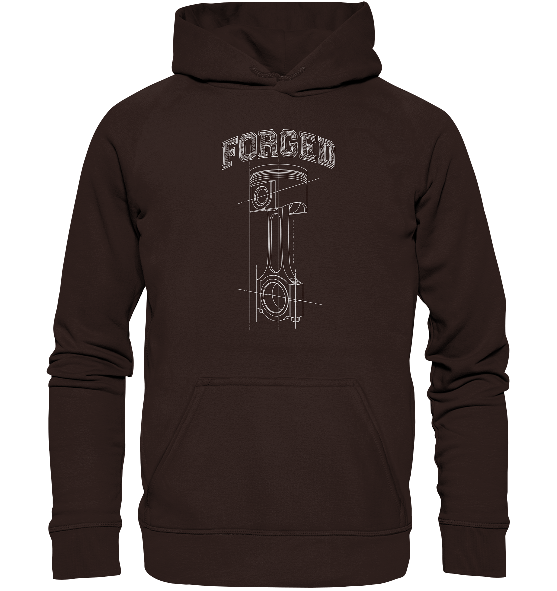 Kolben hell - Basic Unisex Hoodie - MotoMerch.de