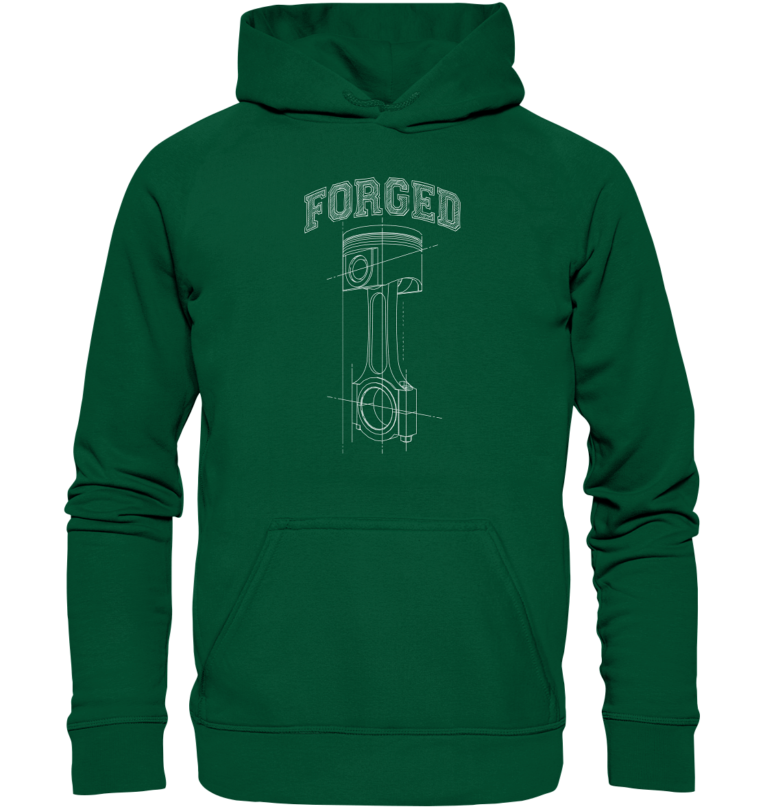 Kolben hell - Basic Unisex Hoodie - MotoMerch.de