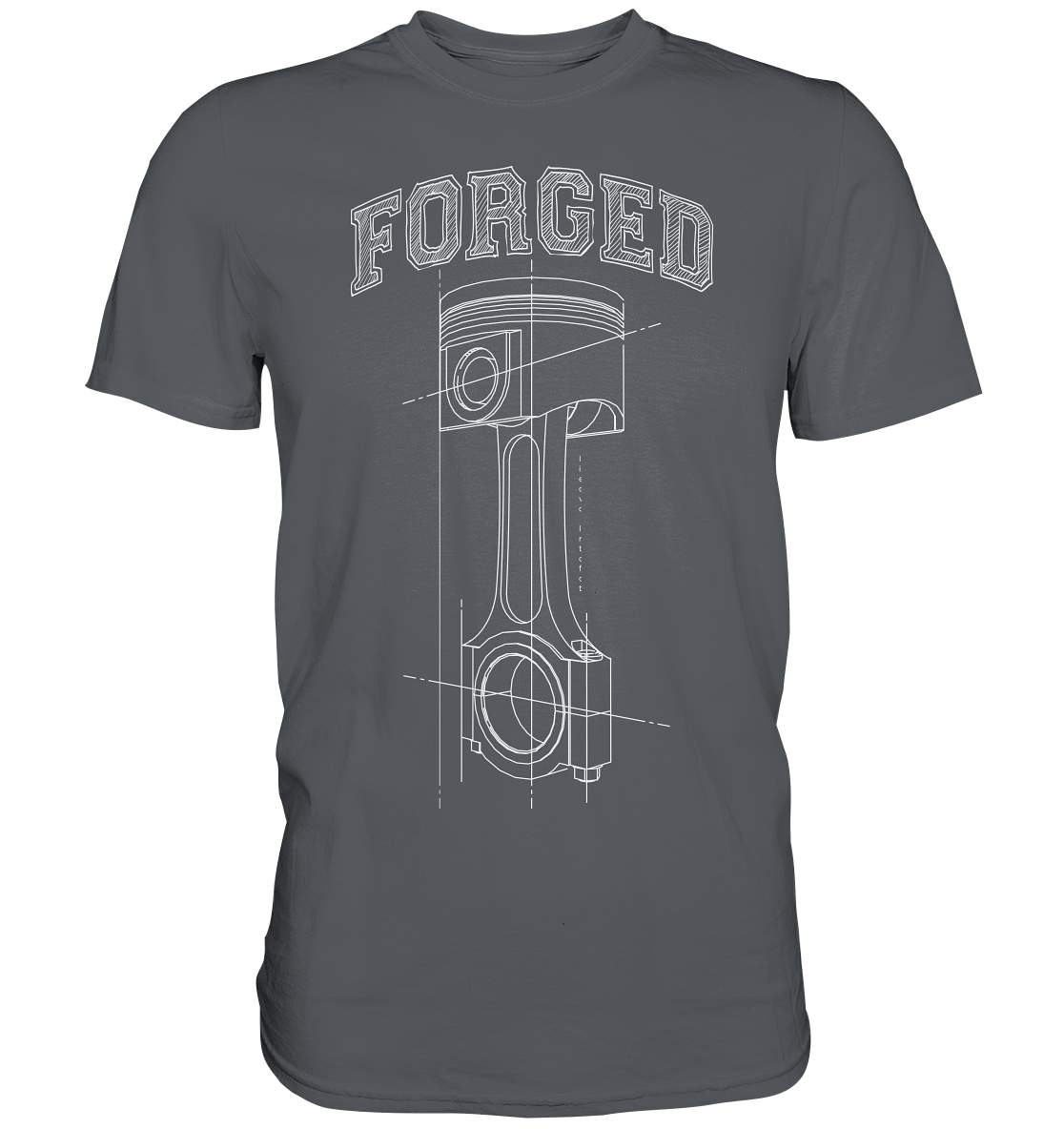 Kolben hell - Premium Shirt - MotoMerch.de