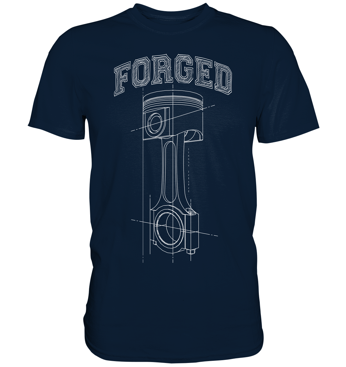 Kolben hell - Premium Shirt - MotoMerch.de