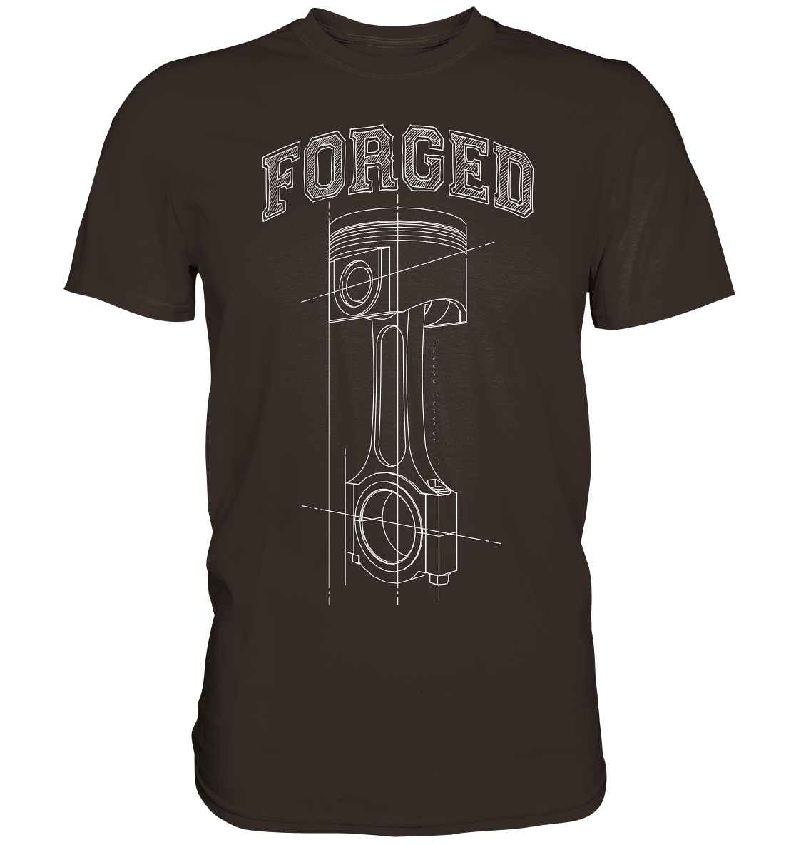Kolben hell - Premium Shirt - MotoMerch.de