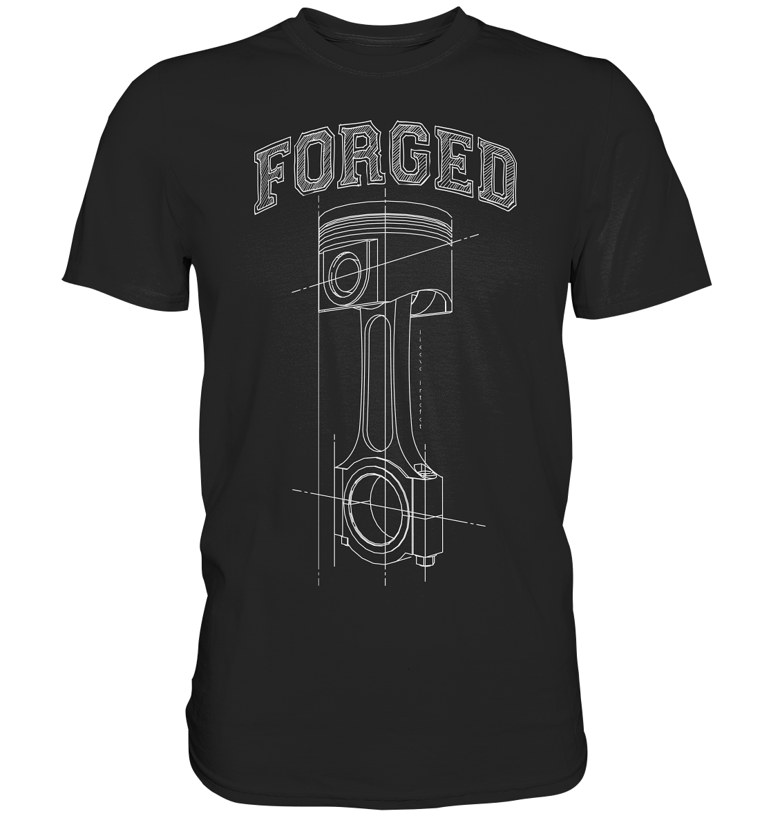 Kolben hell - Premium Shirt - MotoMerch.de