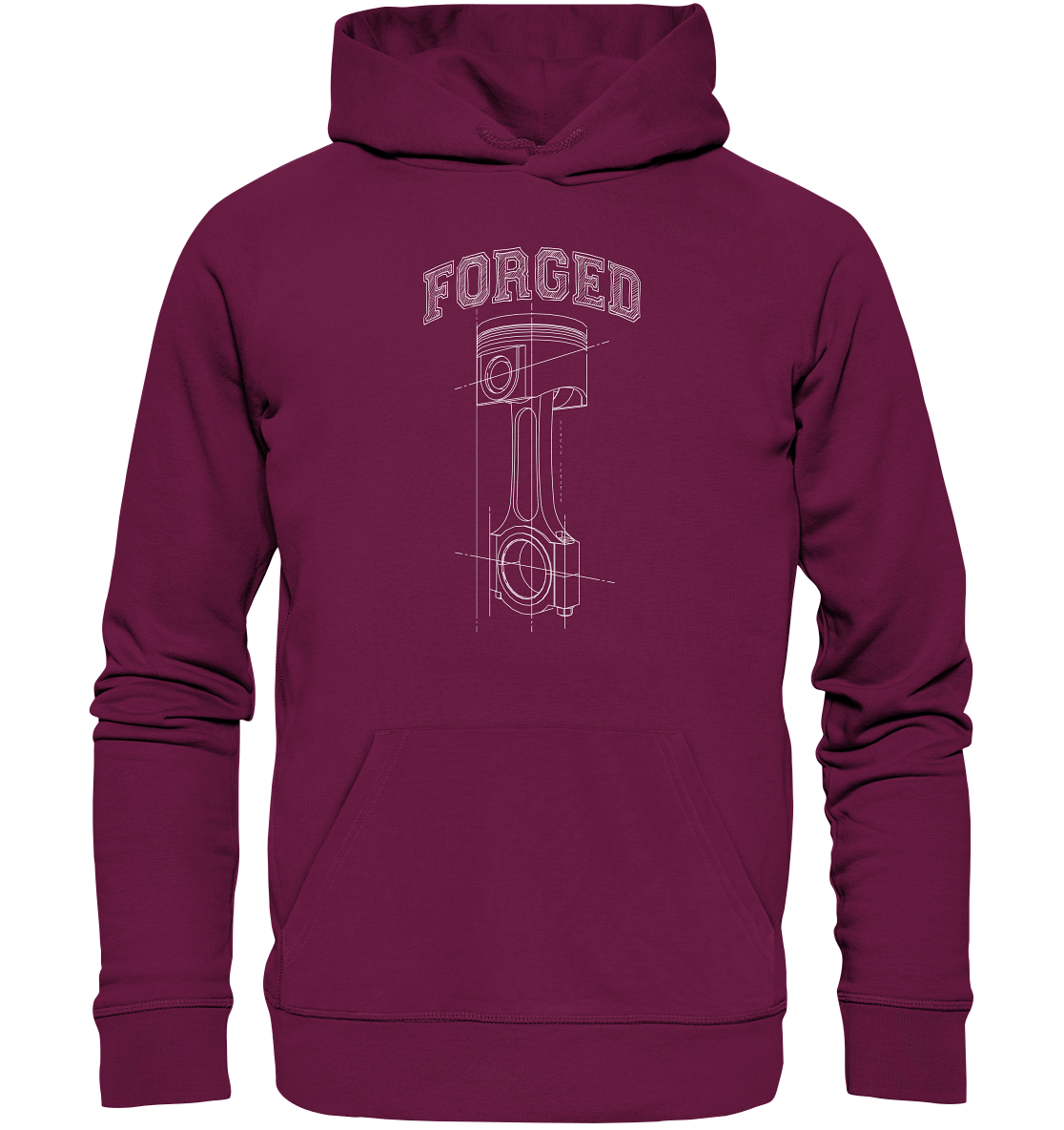 Kolben hell - Premium Unisex Hoodie - MotoMerch.de