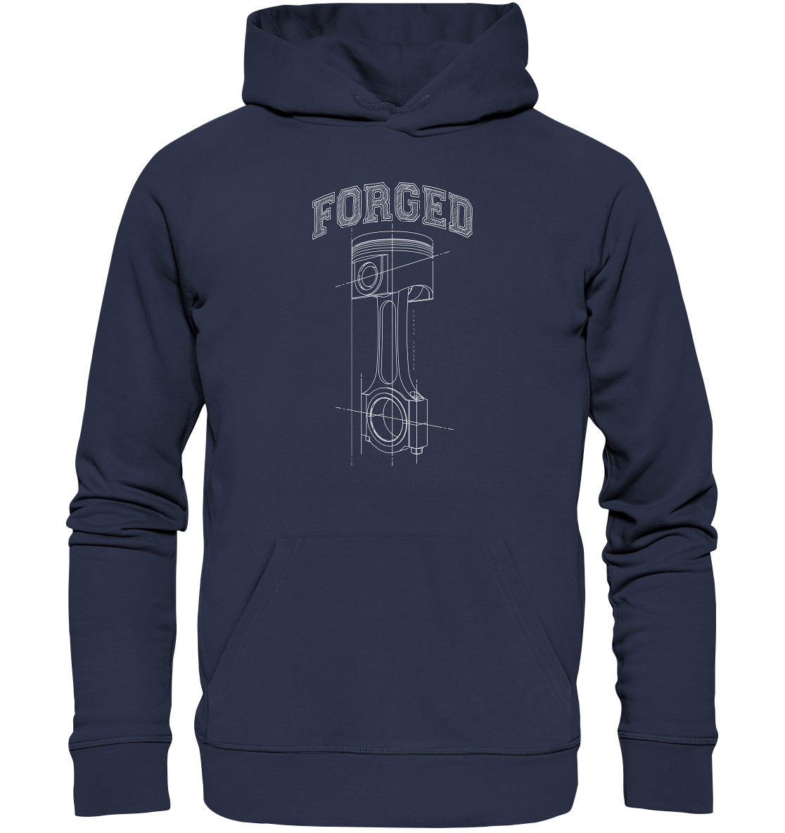 Kolben hell - Premium Unisex Hoodie - MotoMerch.de