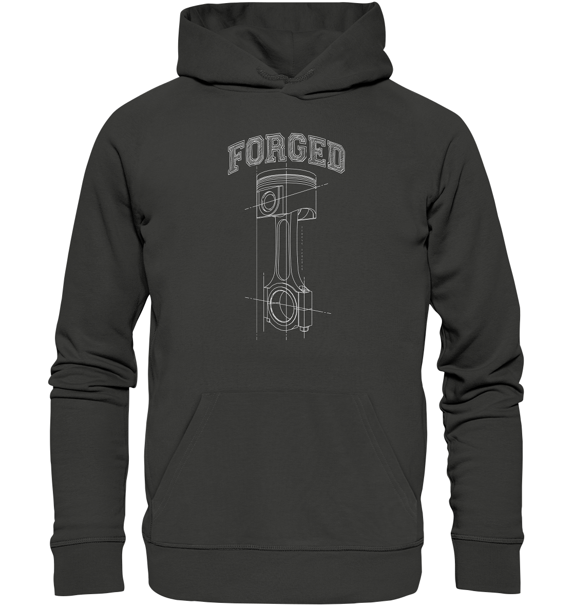 Kolben hell - Premium Unisex Hoodie - MotoMerch.de