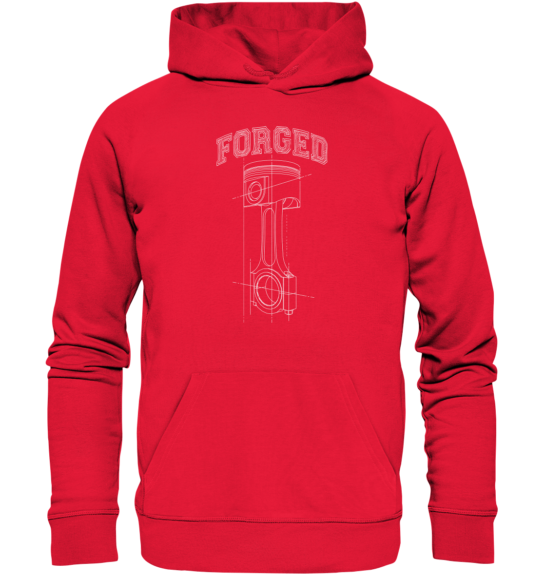 Kolben hell - Premium Unisex Hoodie - MotoMerch.de