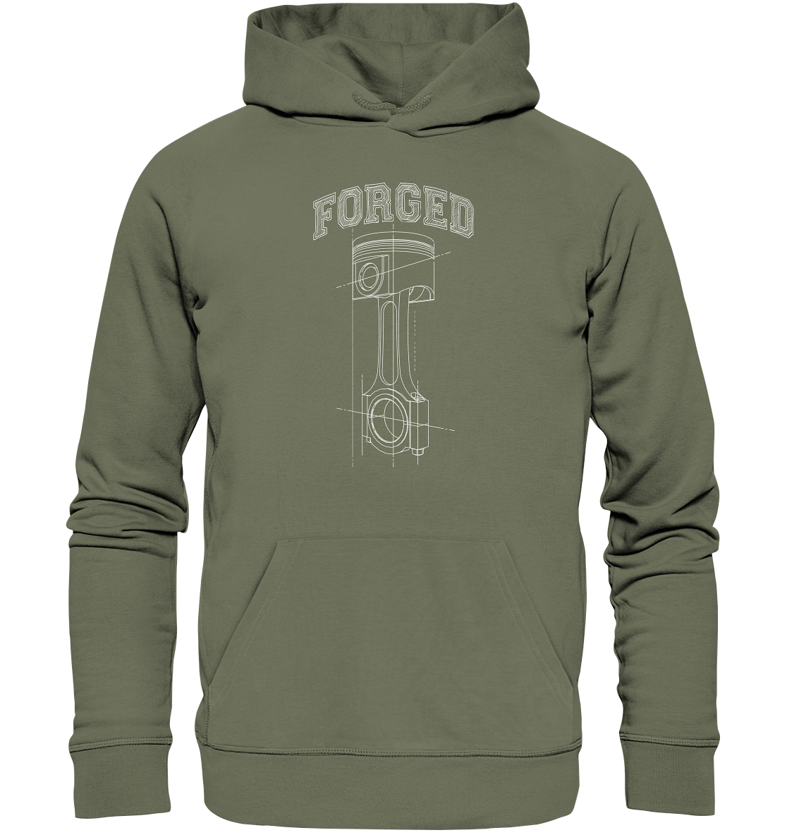 Kolben hell - Premium Unisex Hoodie - MotoMerch.de