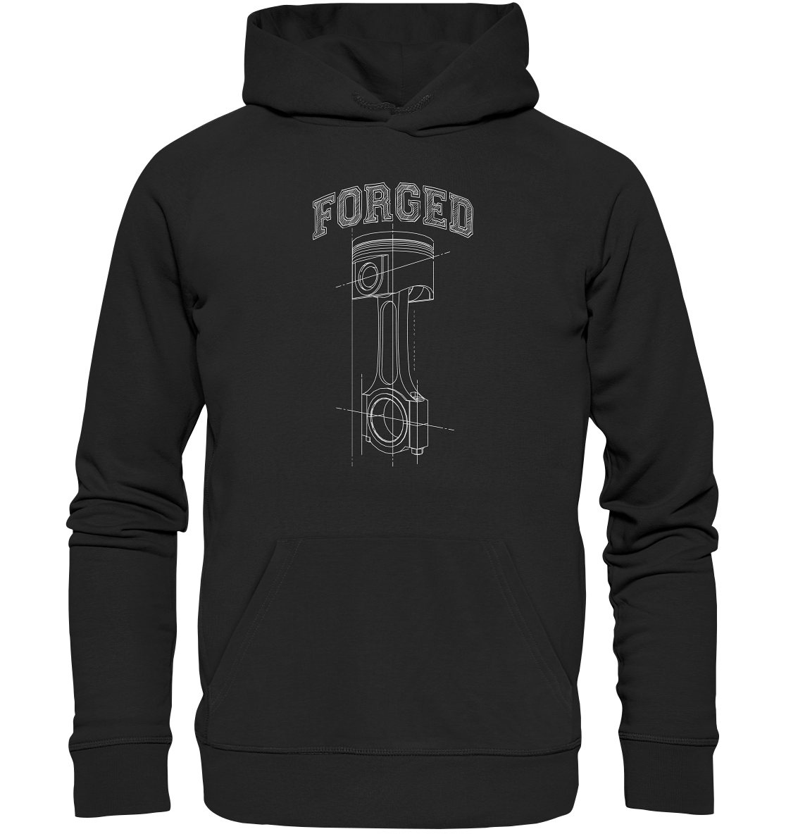 Kolben hell - Premium Unisex Hoodie - MotoMerch.de