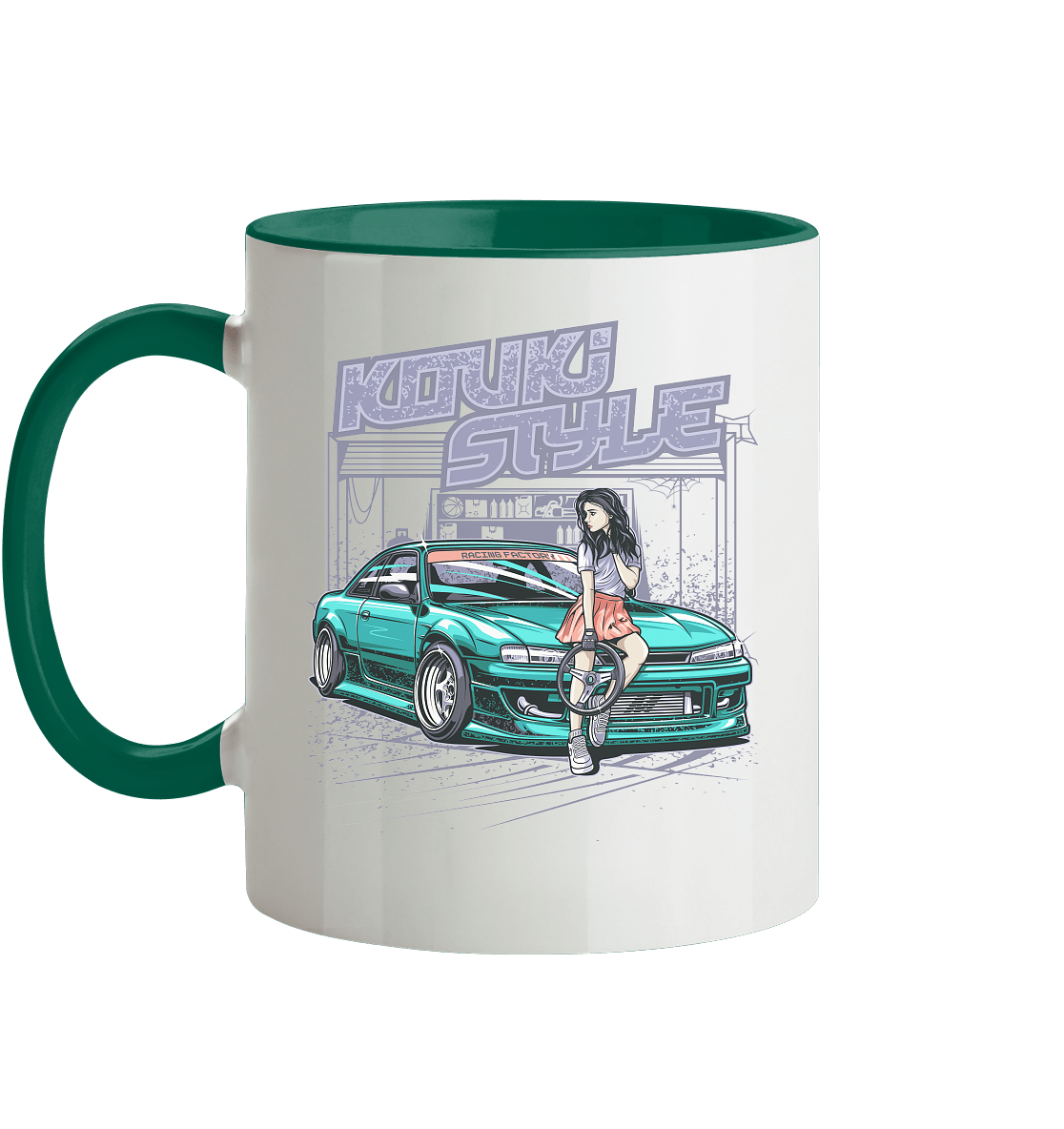 Kouki Style Silvia S14 - Tasse zweifarbig - MotoMerch.de