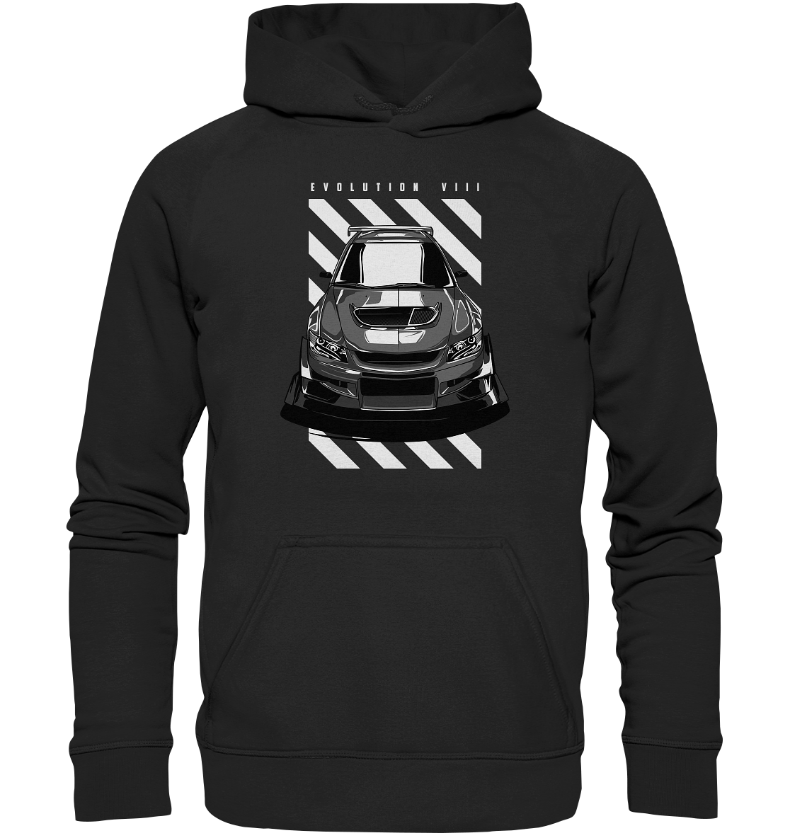 Lancer Evo 8 Front - Basic Unisex Hoodie XL - MotoMerch.de