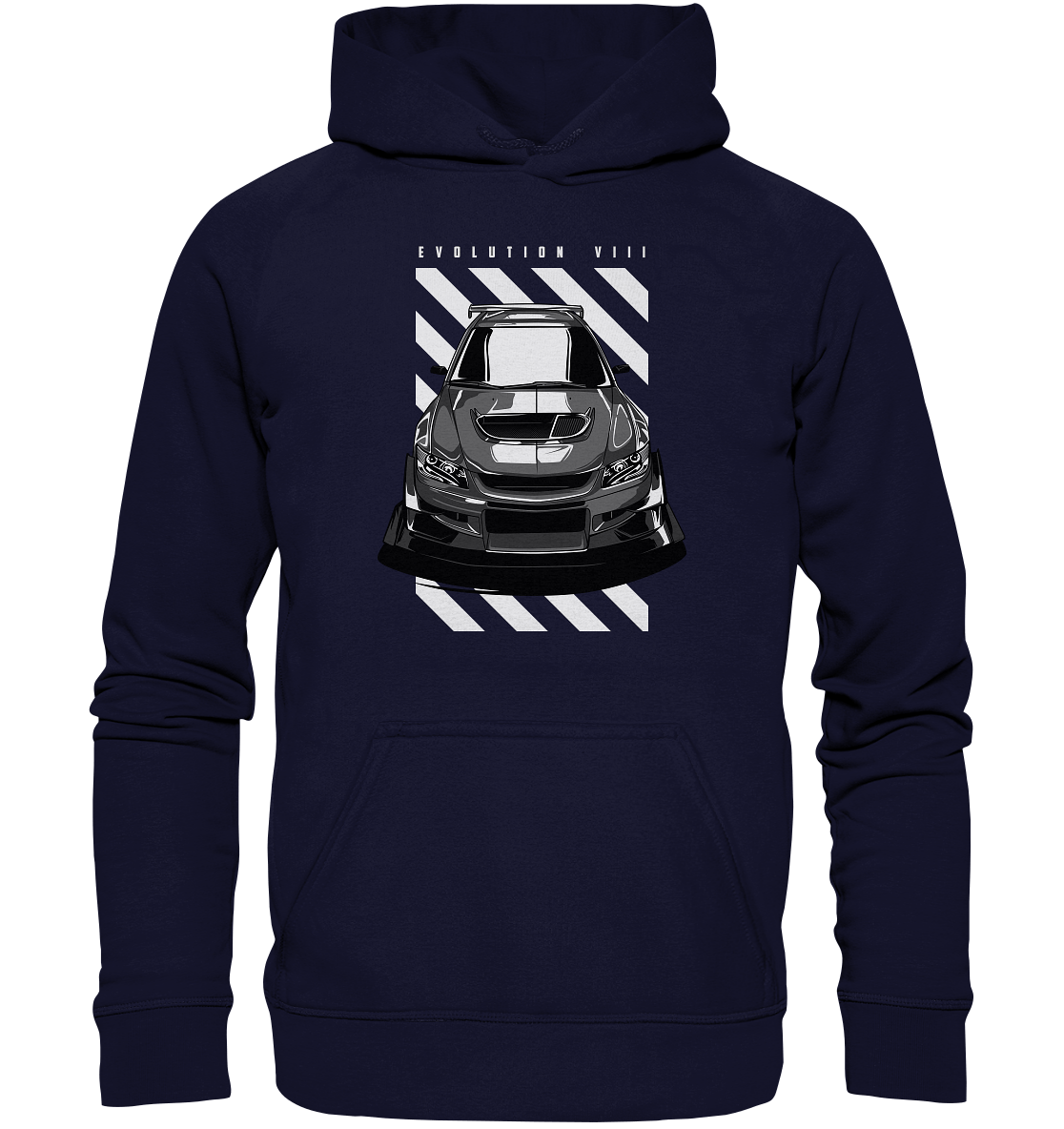 Lancer Evo 8 Front - Basic Unisex Hoodie XL - MotoMerch.de