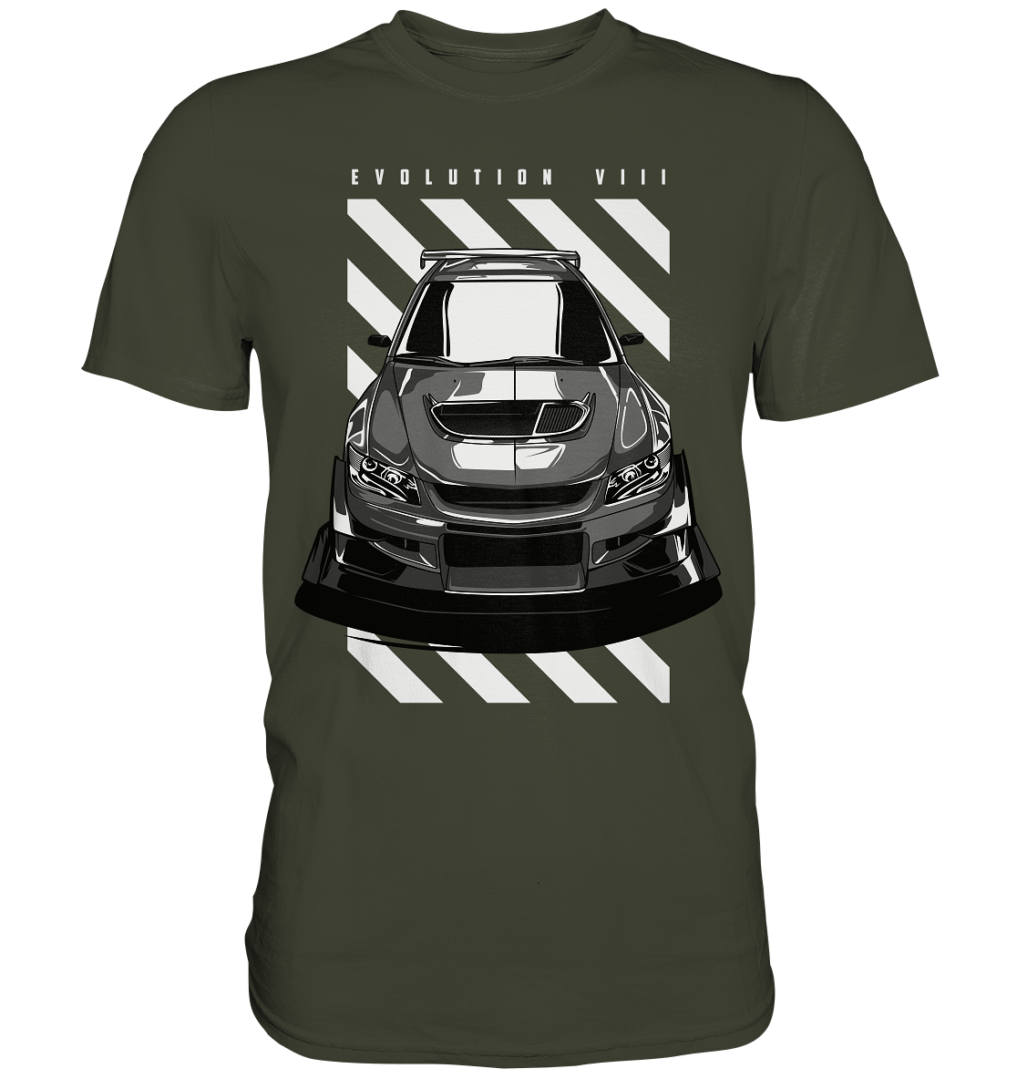 Lancer Evo 8 Front - Premium Shirt - MotoMerch.de