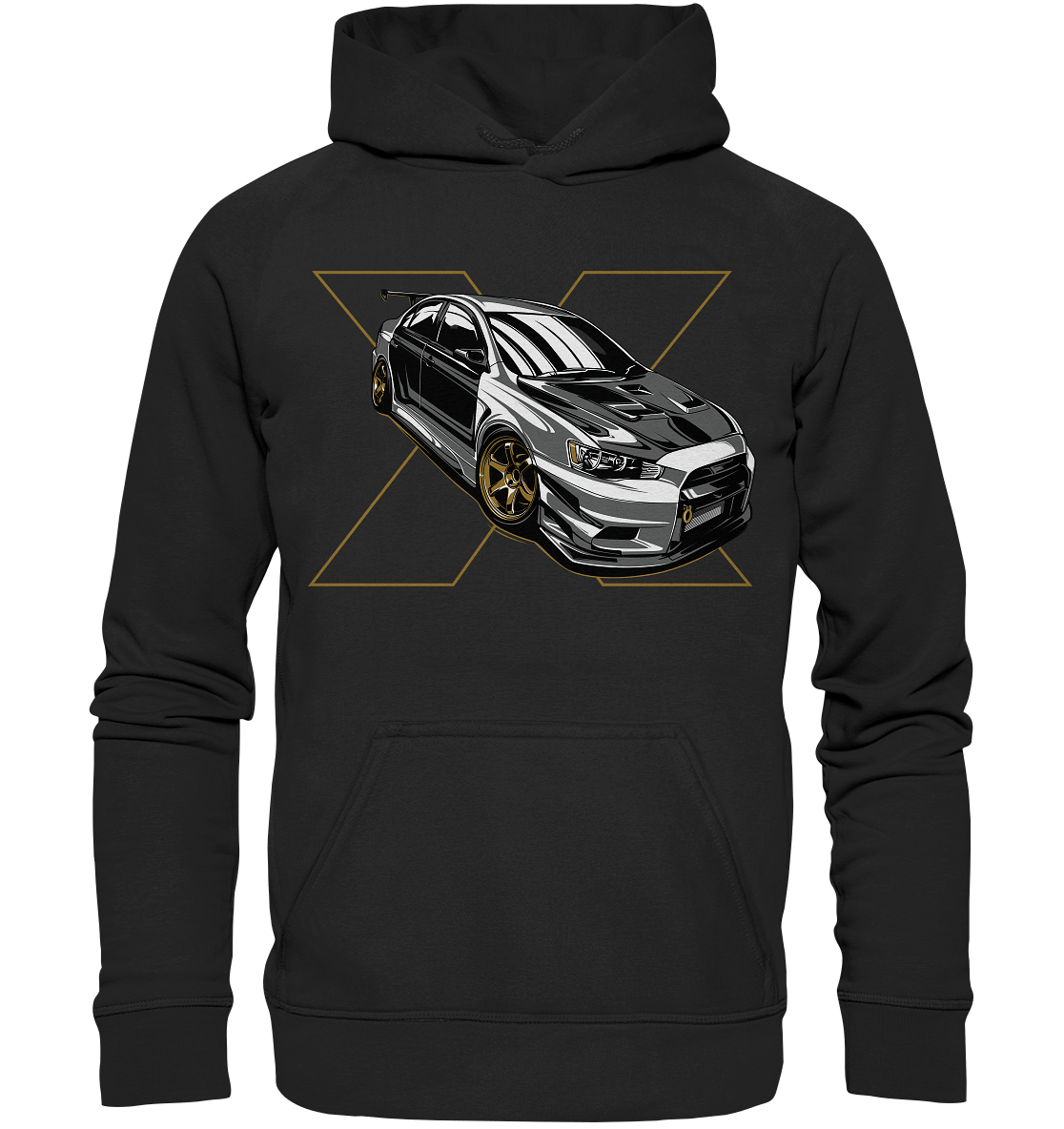 Lancer Evo X - Basic Unisex Hoodie XL - MotoMerch.de