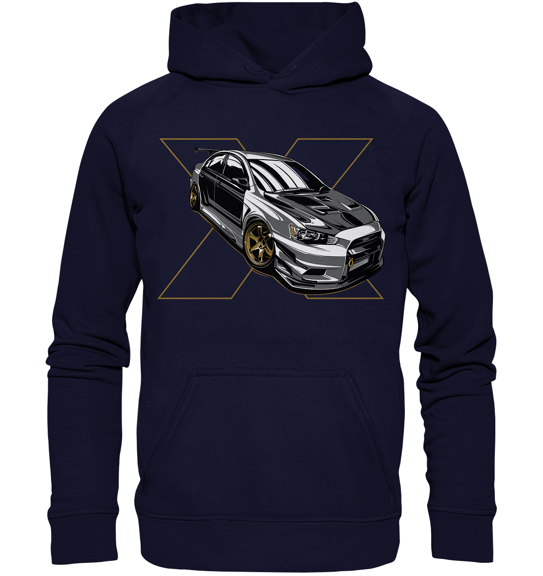 Lancer Evo X - Basic Unisex Hoodie XL - MotoMerch.de