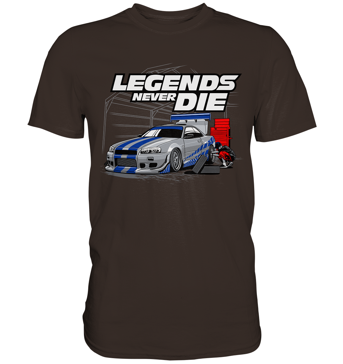 Legends never die R34 GT_R - Premium Shirt - MotoMerch.de