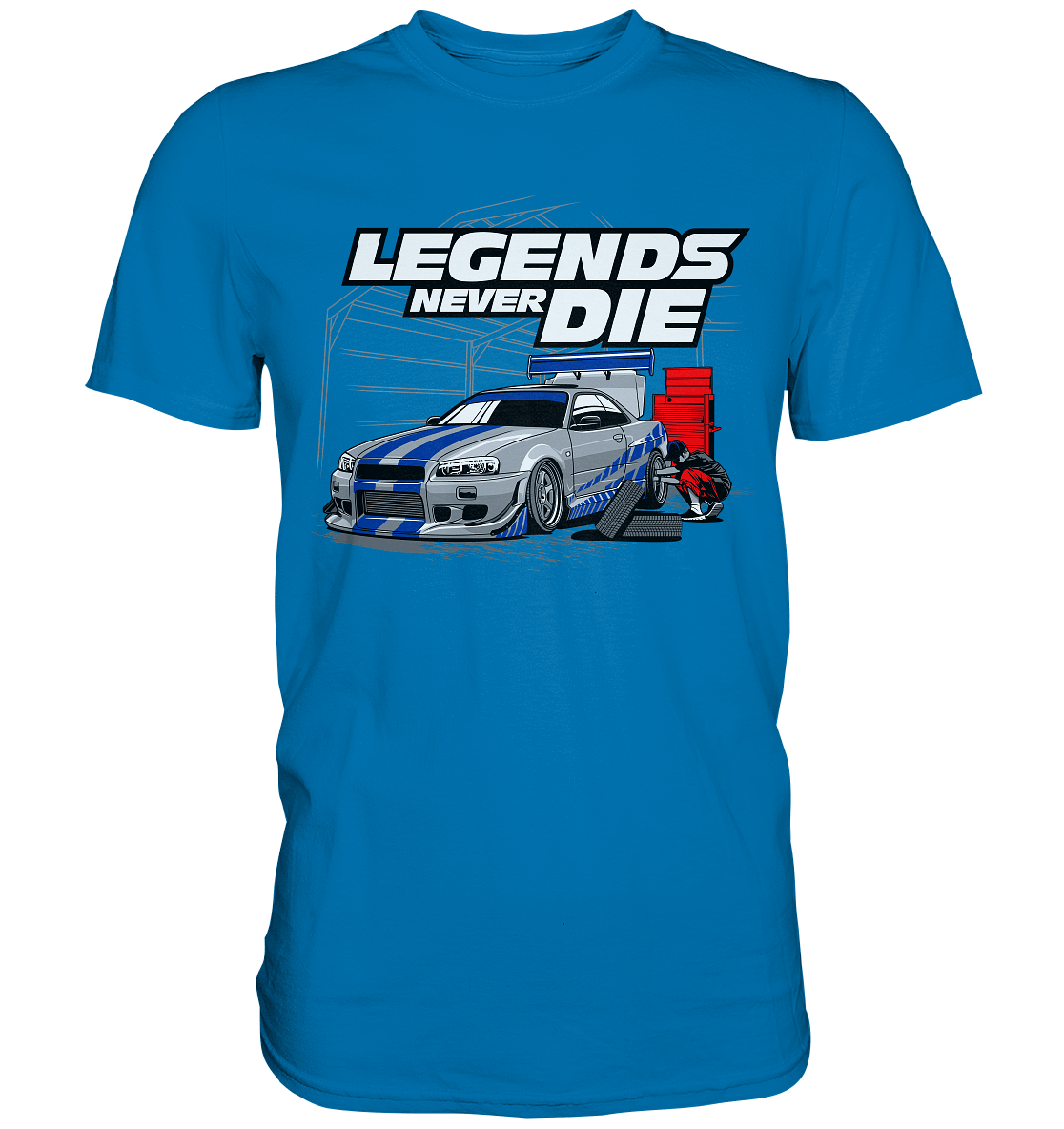 Legends never die R34 GT_R - Premium Shirt - MotoMerch.de