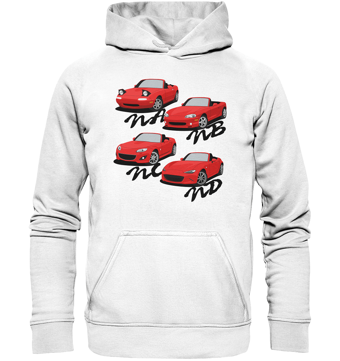 Mazda Miata Family - Basic Unisex Hoodie - MotoMerch.de
