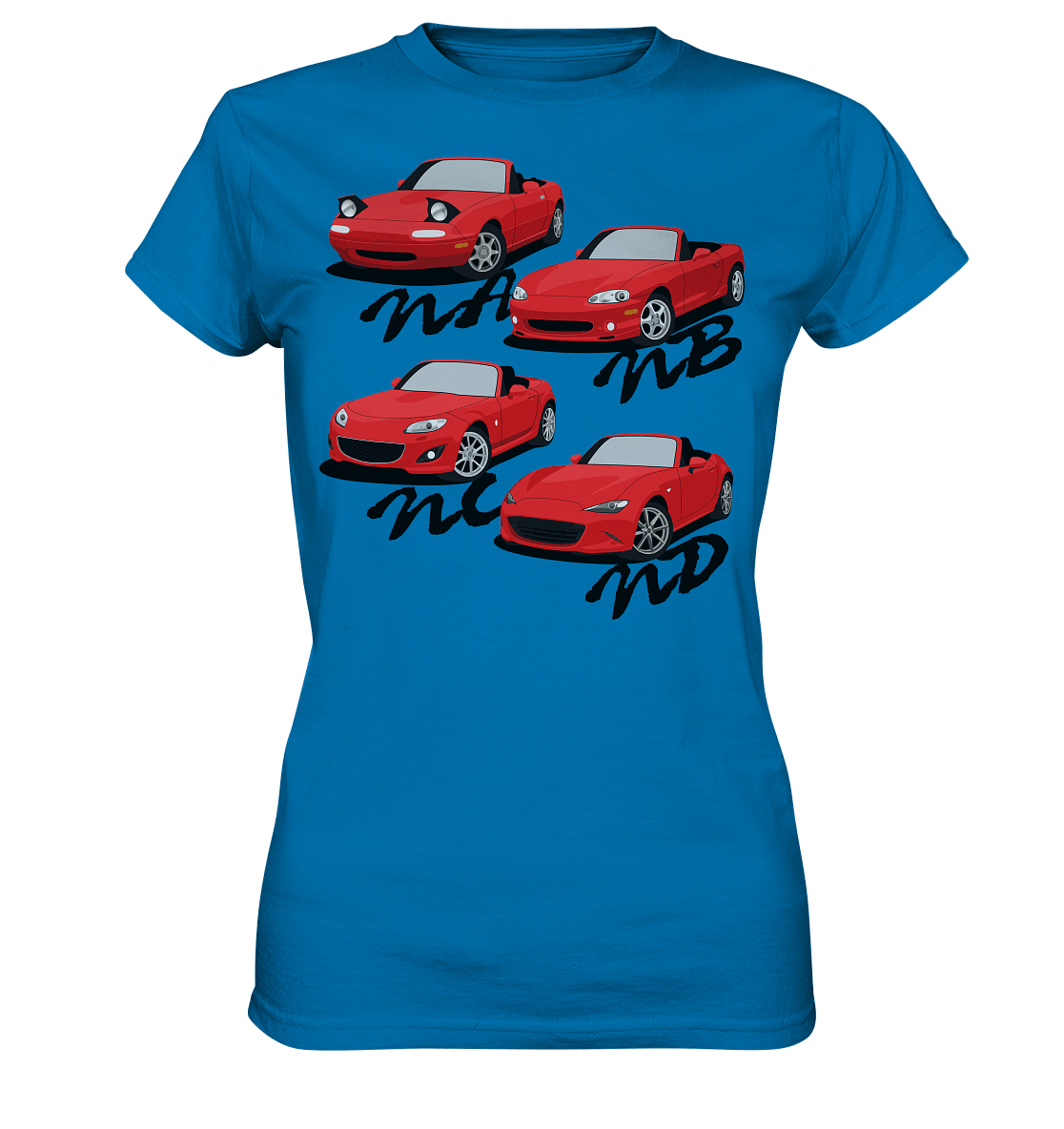 Mazda Miata Family - Ladies Premium Shirt - MotoMerch.de
