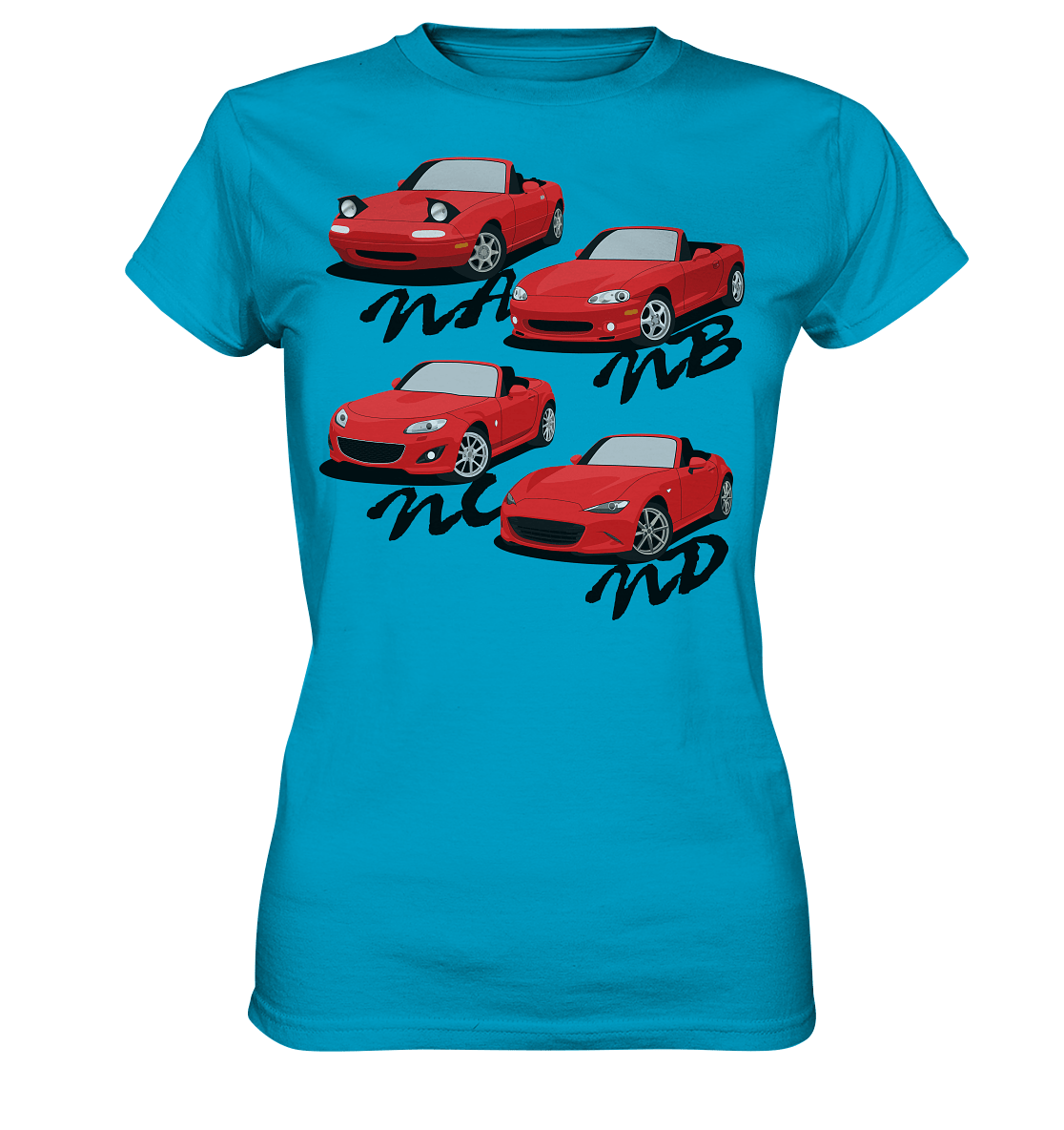Mazda Miata Family - Ladies Premium Shirt - MotoMerch.de