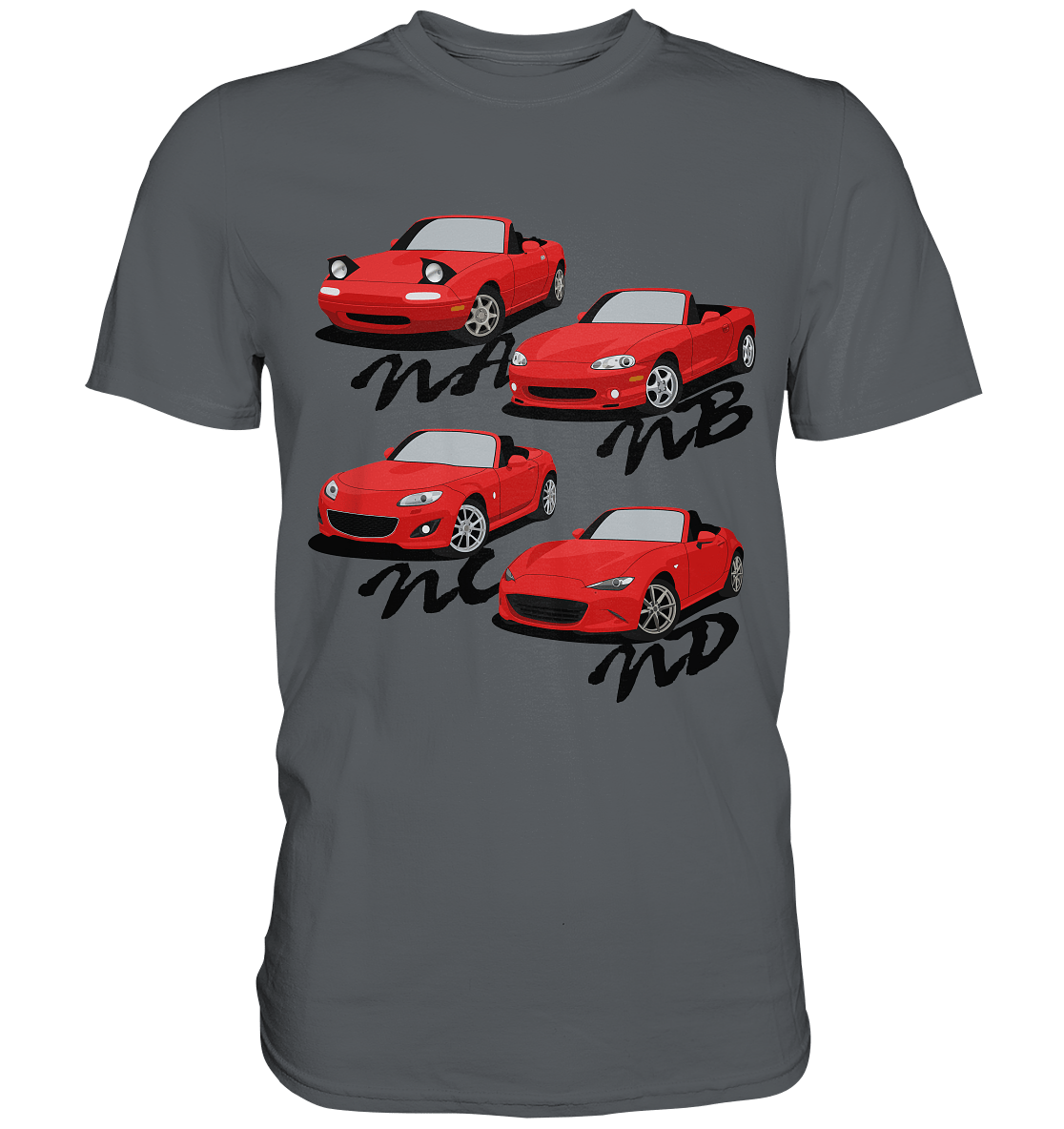 Mazda Miata Family - Premium Shirt - MotoMerch.de