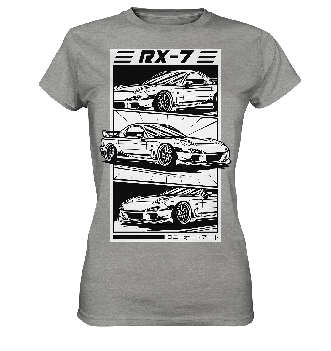 Mazda RX-7 FD Collage - Ladies Premium Shirt - MotoMerch.de