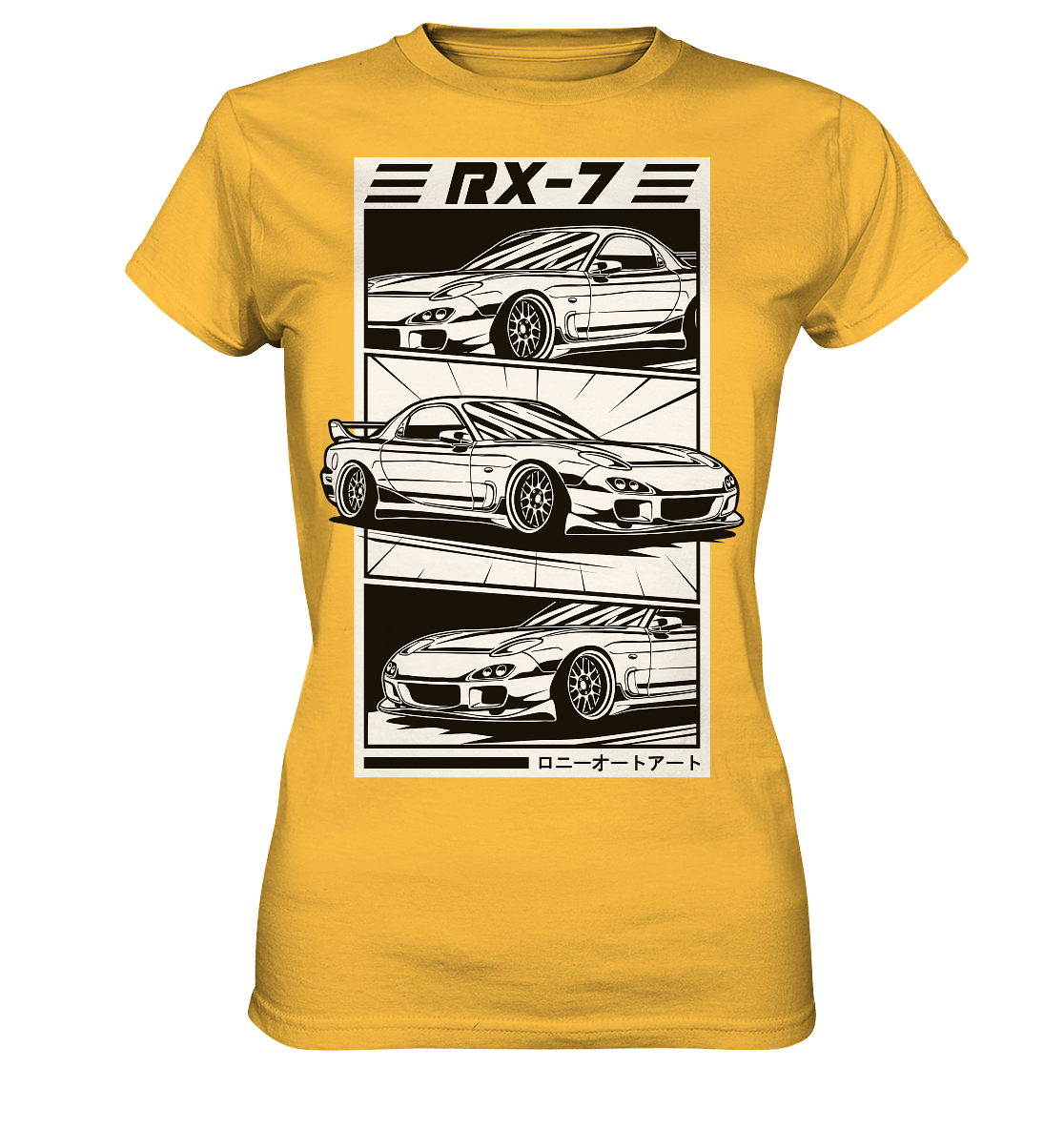 Mazda RX-7 FD Collage - Ladies Premium Shirt - MotoMerch.de