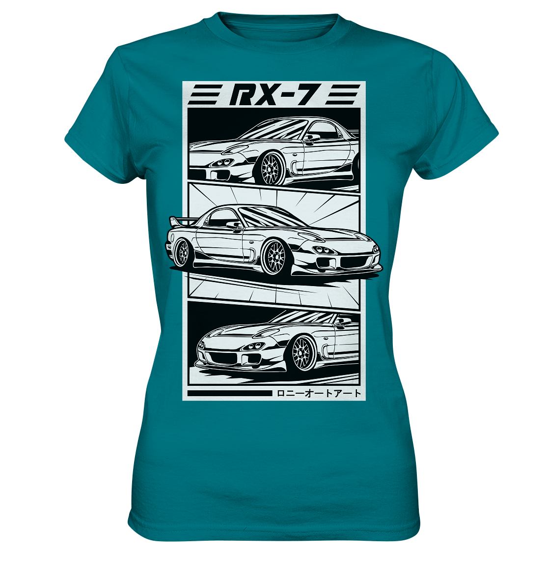 Mazda RX-7 FD Collage - Ladies Premium Shirt - MotoMerch.de