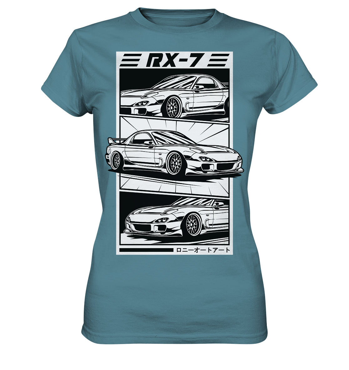 Mazda RX-7 FD Collage - Ladies Premium Shirt - MotoMerch.de