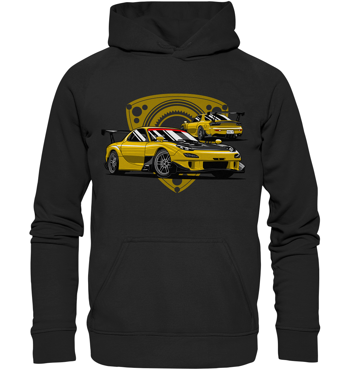 Mazda RX-7 modified - Basic Unisex Hoodie - MotoMerch.de
