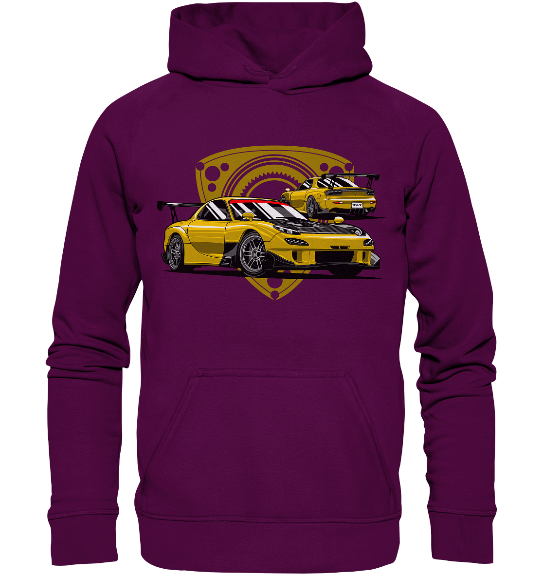 Mazda RX-7 modified - Basic Unisex Hoodie - MotoMerch.de
