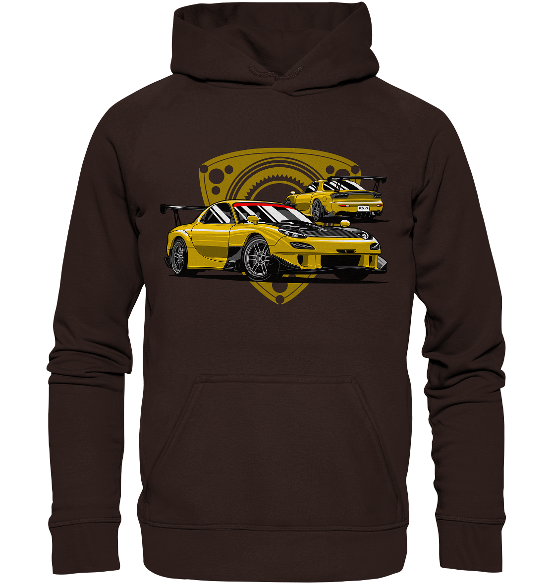 Mazda RX-7 modified - Basic Unisex Hoodie - MotoMerch.de