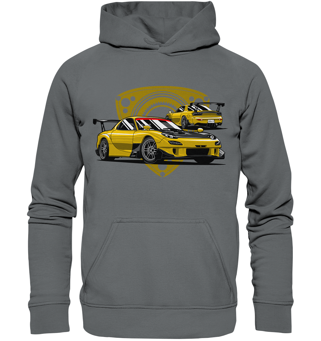 Mazda RX-7 modified - Basic Unisex Hoodie - MotoMerch.de