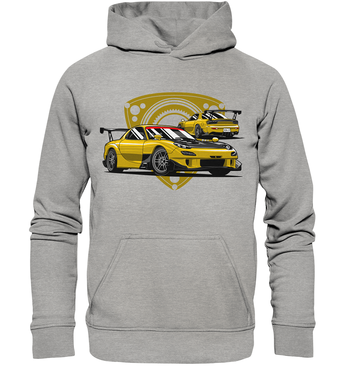 Mazda RX-7 modified - Basic Unisex Hoodie - MotoMerch.de
