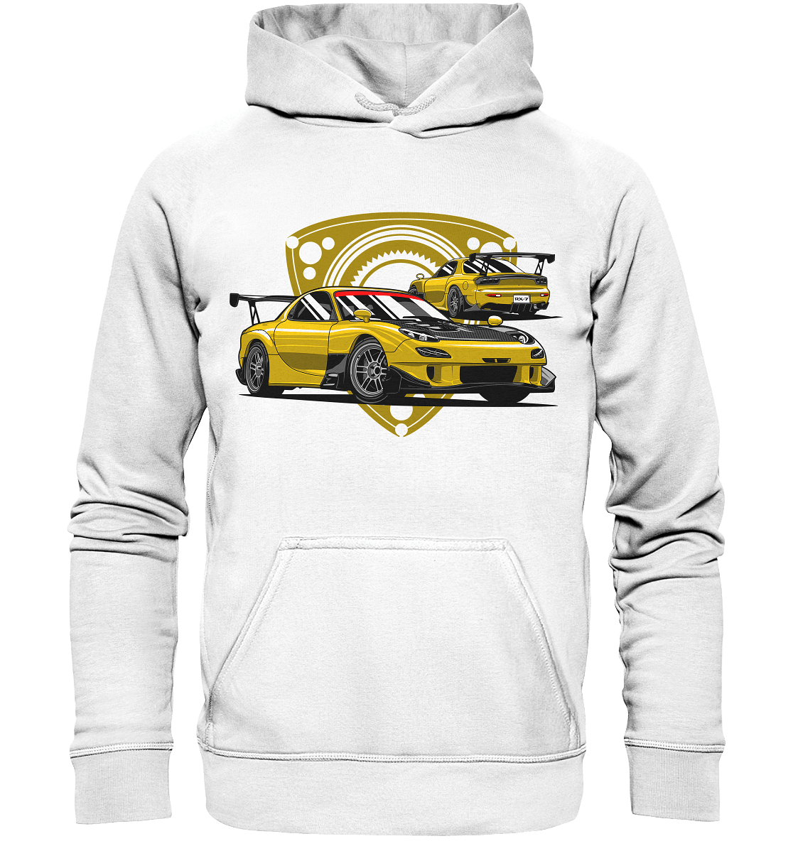 Mazda RX-7 modified - Basic Unisex Hoodie - MotoMerch.de
