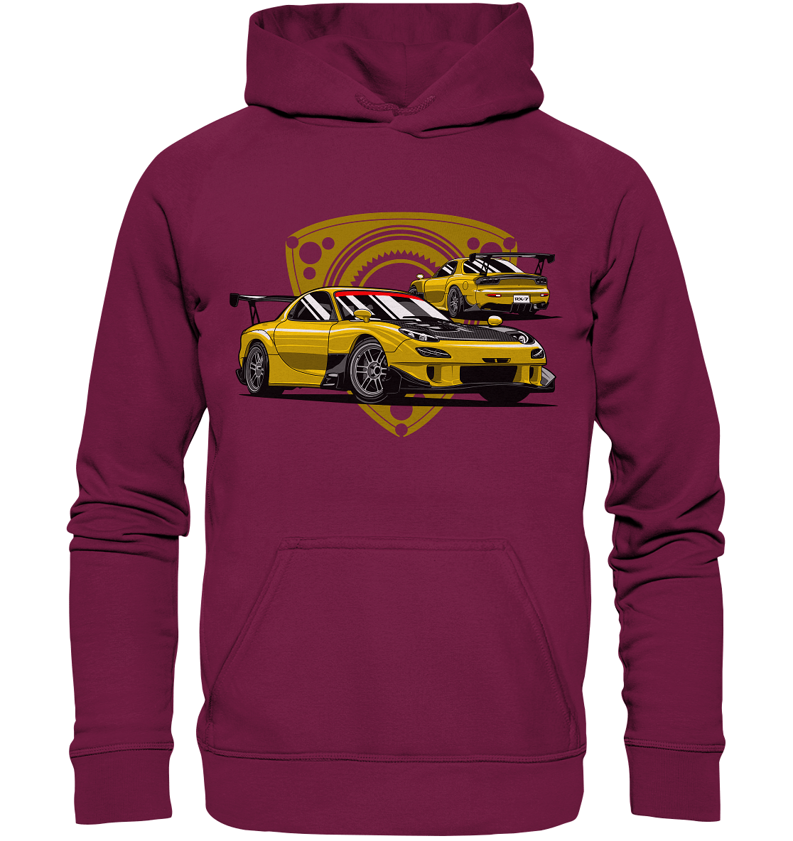 Mazda RX-7 modified - Basic Unisex Hoodie - MotoMerch.de