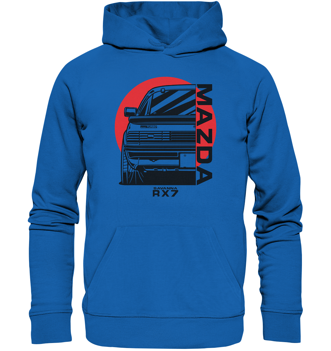 Mazda RX7 Savanna Heck - Premium Unisex Hoodie - MotoMerch.de